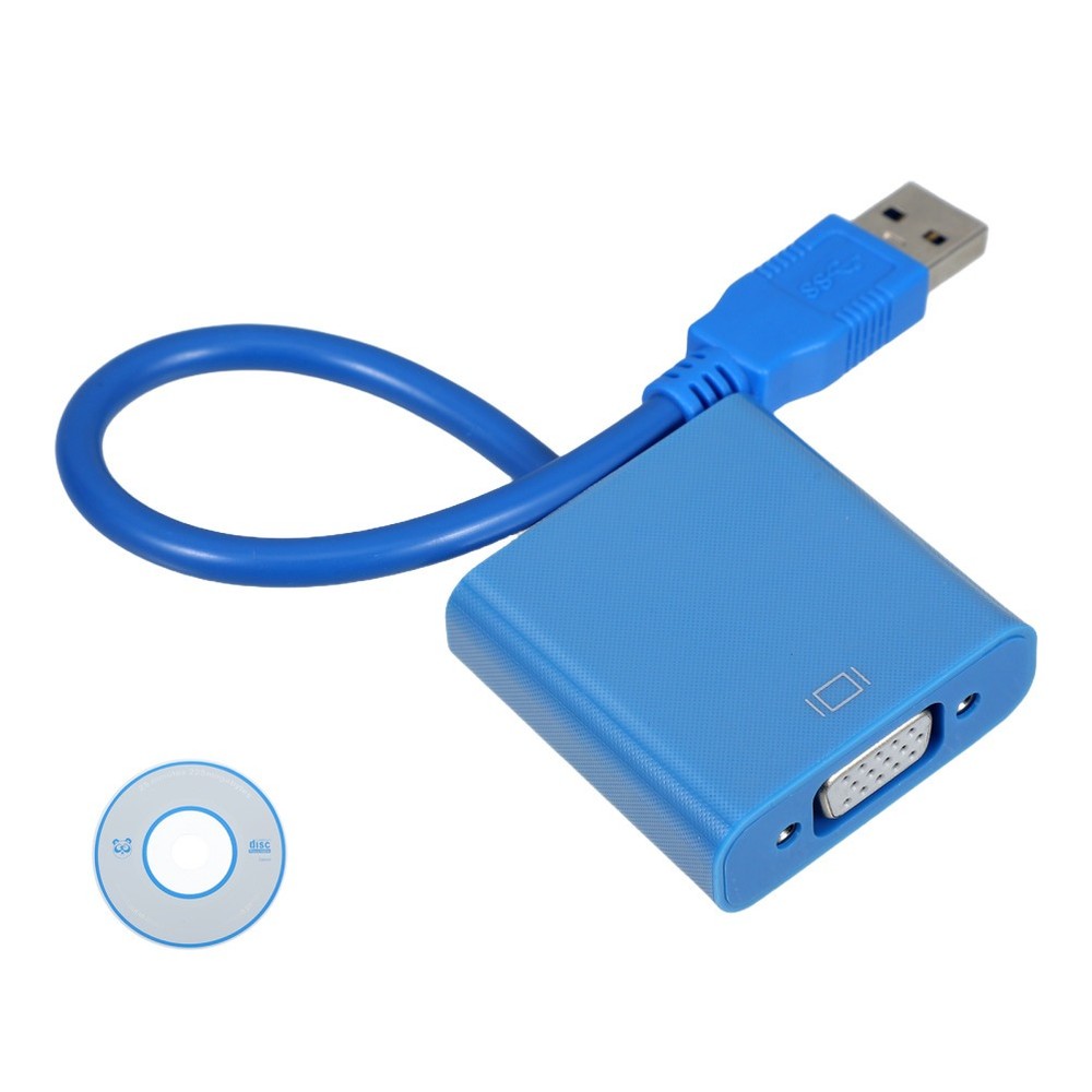 Monitor Display Adapter Usb Connector Converter Cable Vga for 3.0