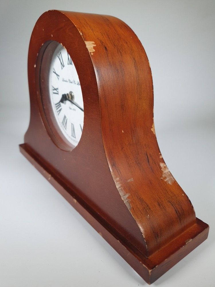 London Clock Co. Ltd. Quartz Napoleon Hat Mantel Clock