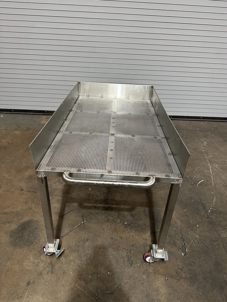 Stainless 30" x 54" Rolling Cart with Locking Casters