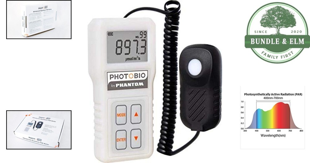 Advanced Quantum PAR Meter for Horticulture, Measure Light Intensity Easily