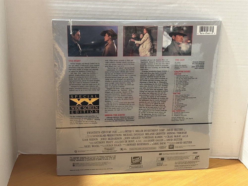 SHINING THROUGH LASERDISC SEALED SPECIAL WIDESCREEN EDITION