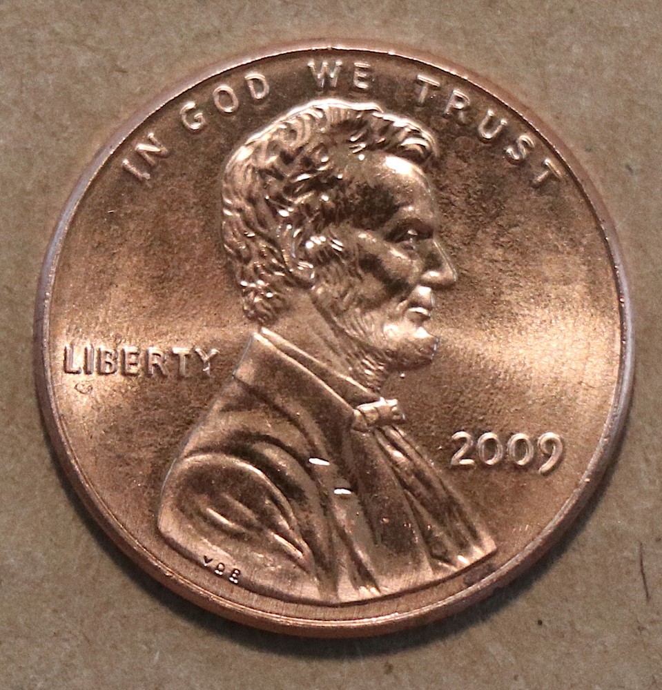 2009 Lincoln Bicentennial cent Professional Life BU