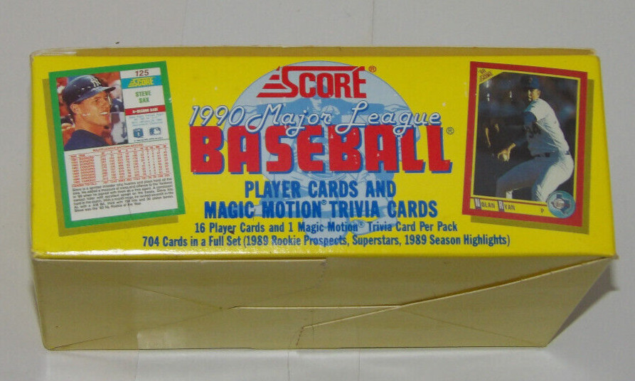 1990 Score Baseball Unopened Wax Box