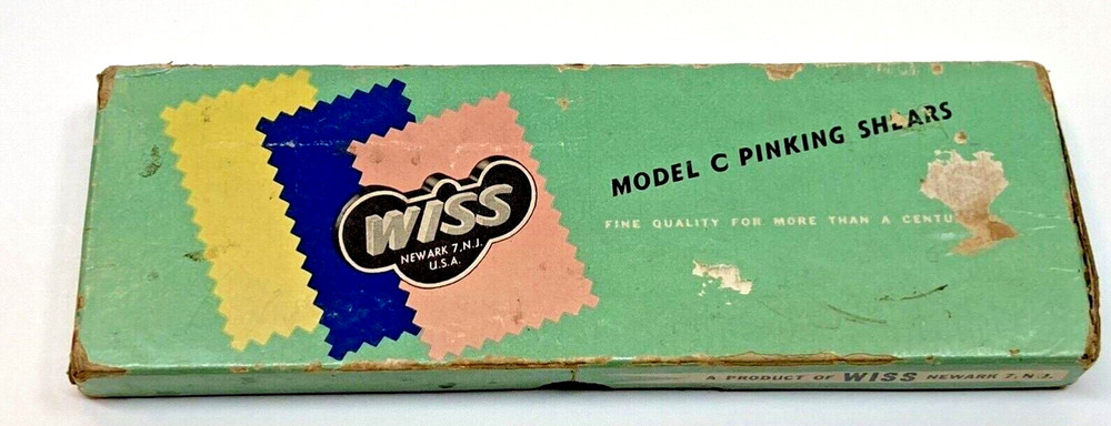 Wiss Model C Pinking Shears Black Handle Original Box Working Sharp