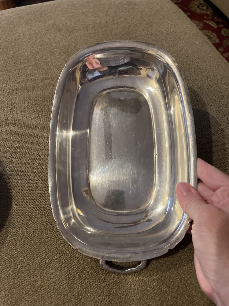Reed Barton Mayflower 5002 EPNS Oval Covered Silverplate Serving Dish (CM)