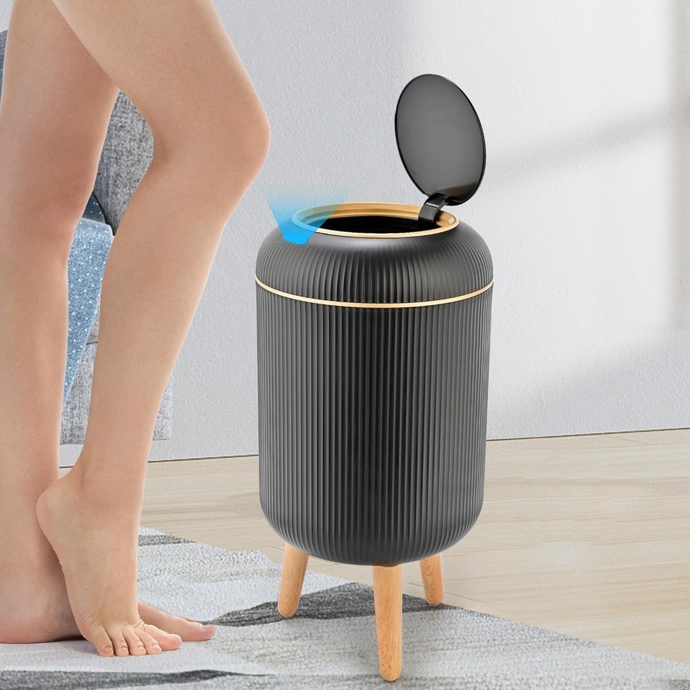 Smart Sensor Wastebasket Hand Free Touchless 2.6 Gallon Black