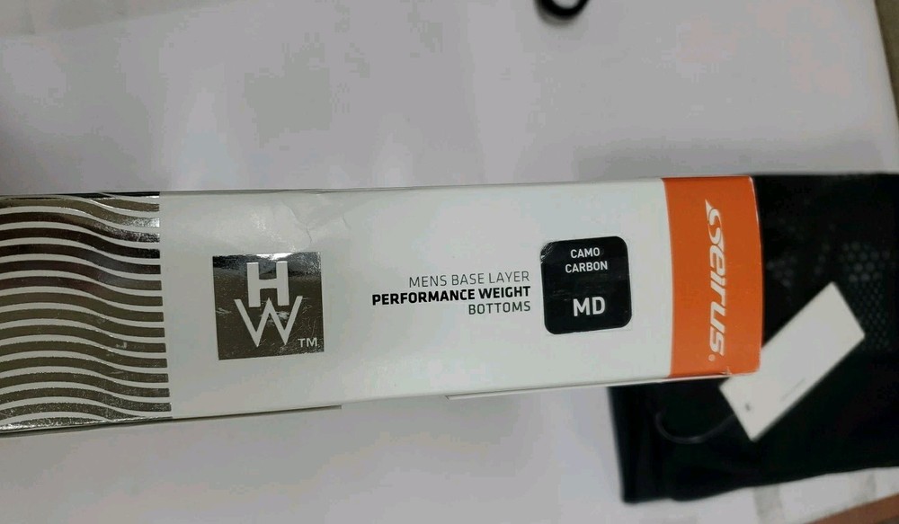 New Seirus Heatwave Body Mapped Base Layer Bottom Black Size Medium