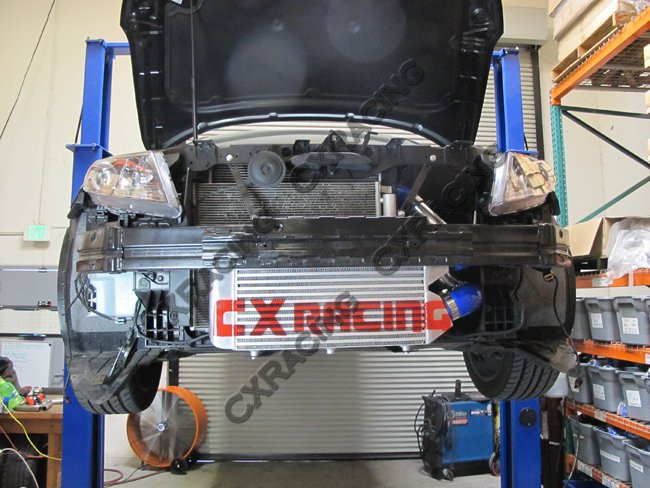 CXRacing FRONT MOUNT Aluminum Intercooler 25.5x11.25x3 same side For Optima