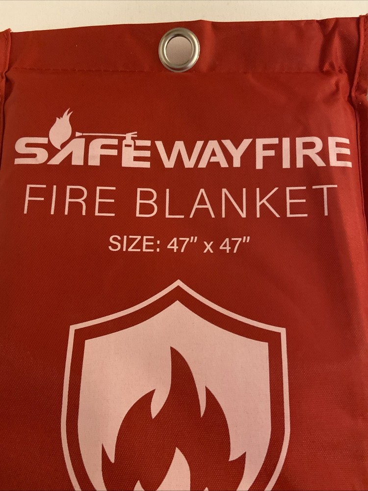 Fire Blanket 2 Pack - 47" x 47" Prepared Emergency Fire Blanket for Home