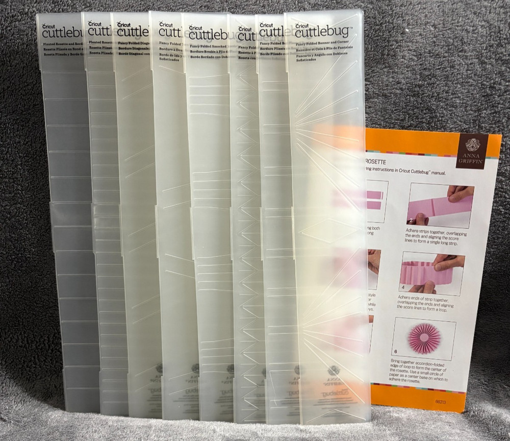 Anna Griffic Embossing Folders ** Paper Tricks ** (see description for details)