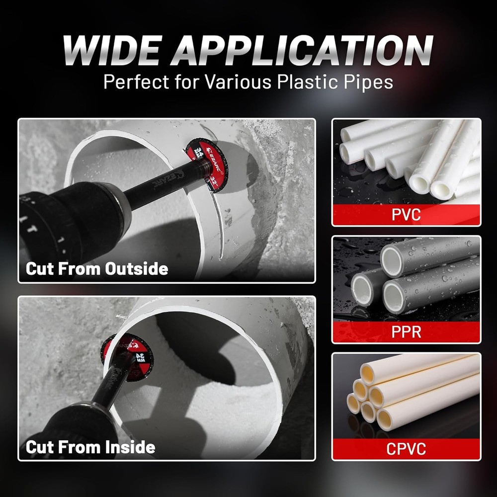 EZARC Inside Pipe Cutter for PVC Pipe, with Replaceable Diamond...
