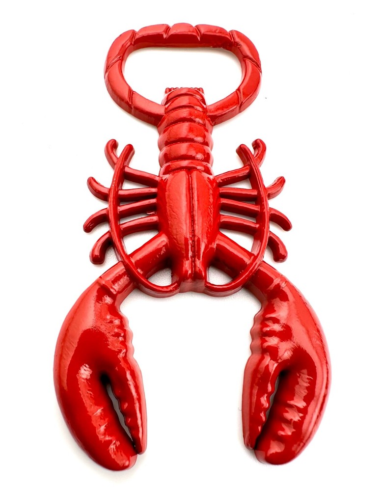 Mini Red Lobster Coated Enamel Handheld Bottle Opener