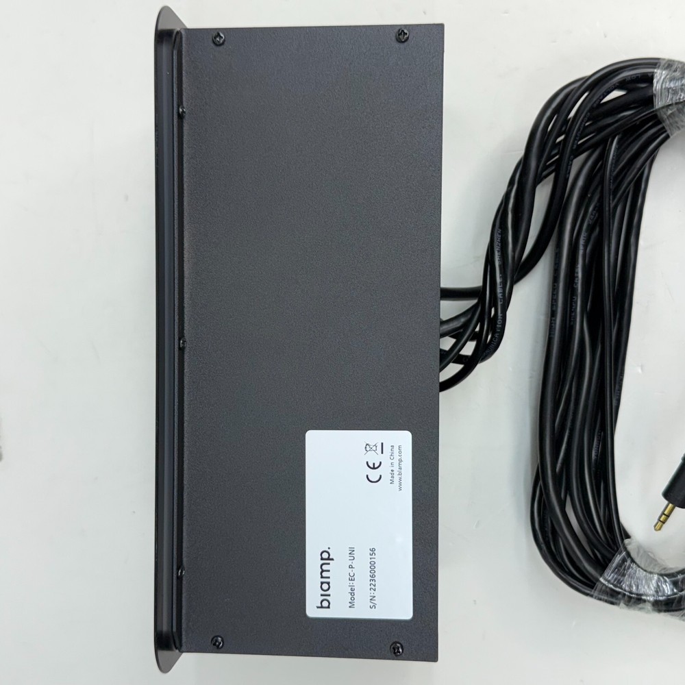 Biamp EC-P-UNI Easy Connect Wall Control Panel – Universal PoE AV Controller LN