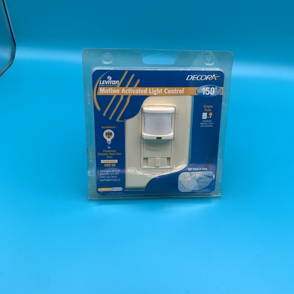 Leviton Decora Motion Activated Light Control PR-150-1LA Almond