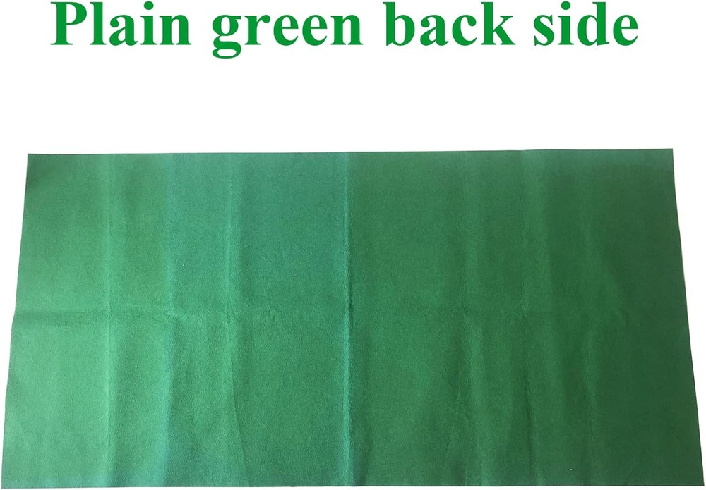 Craps Table Top Felt Layout - 36" x 72" Rectangle 36" x 72", Green