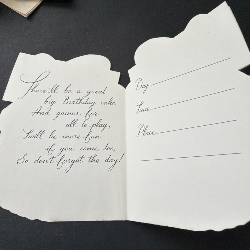 Vintage Invitation 2 cards