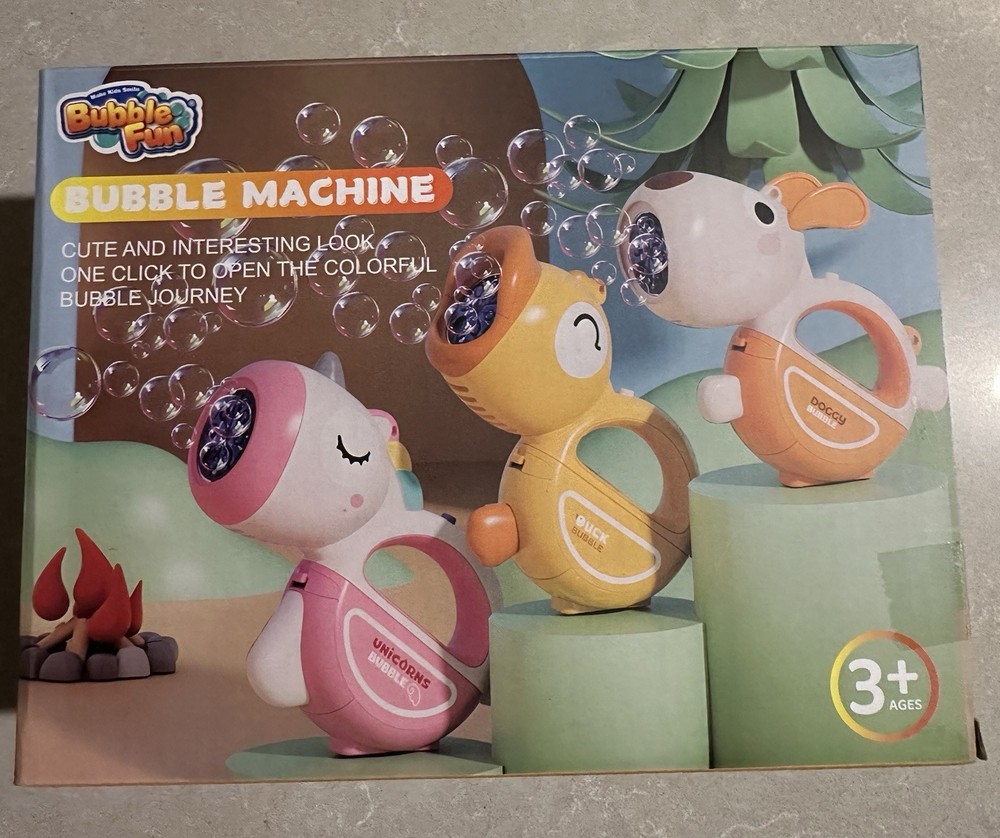 Bubble Fun Bubblemals Dog Battery Operated Bubble Machine Works Tested