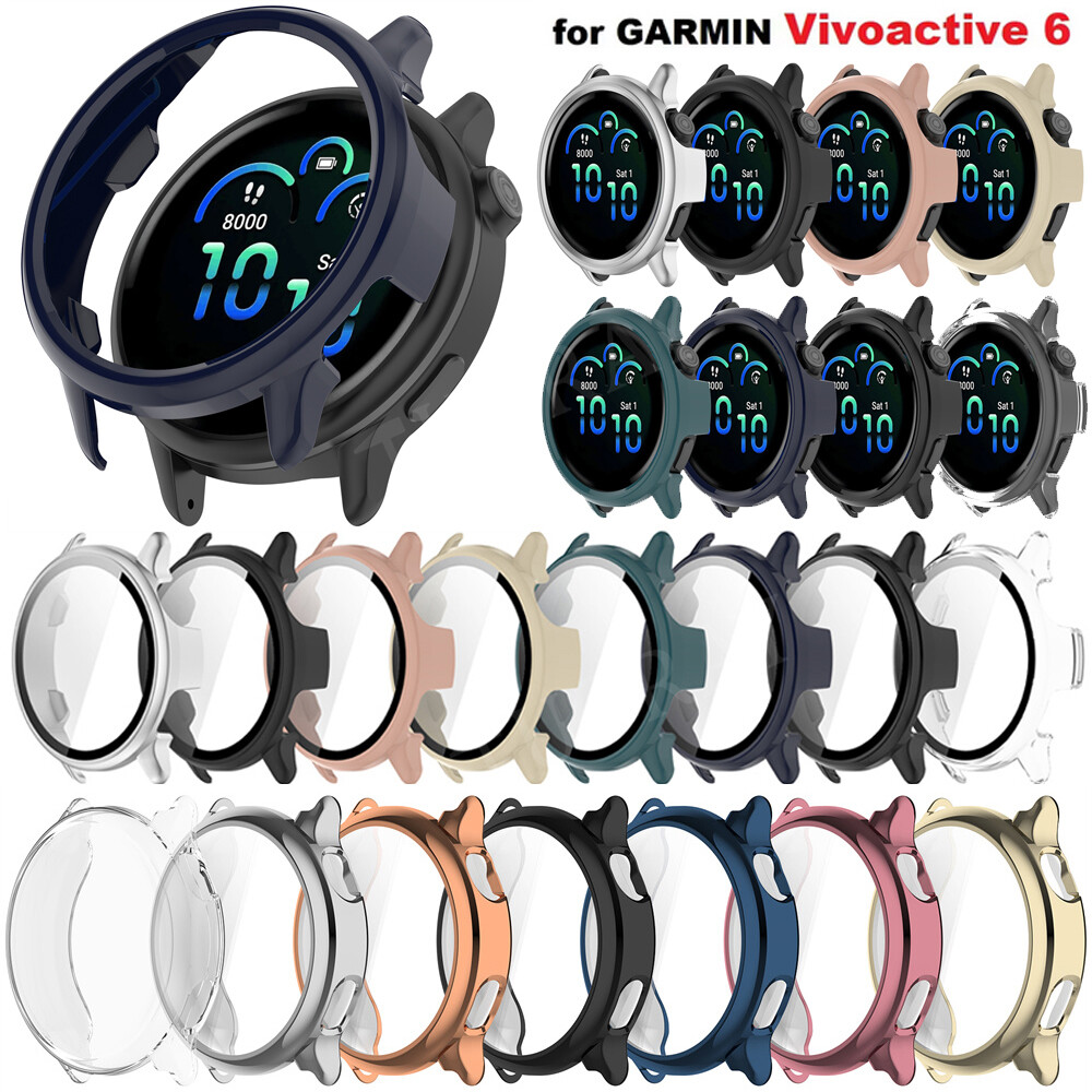 TPU/PC Protector Case For Garmin Vivoactive 6 Smartwatch Screen Protective Cover