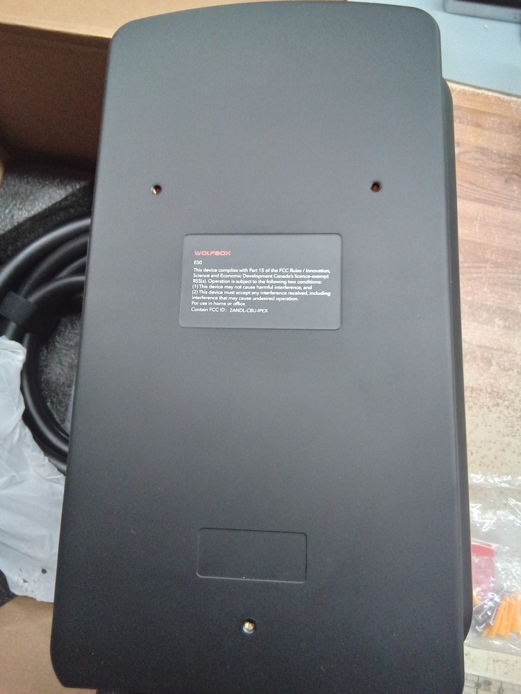 WOLFBOX Level 2 EV Charger E50 48 Amp w/ Smart Display RFID 25ft Cable