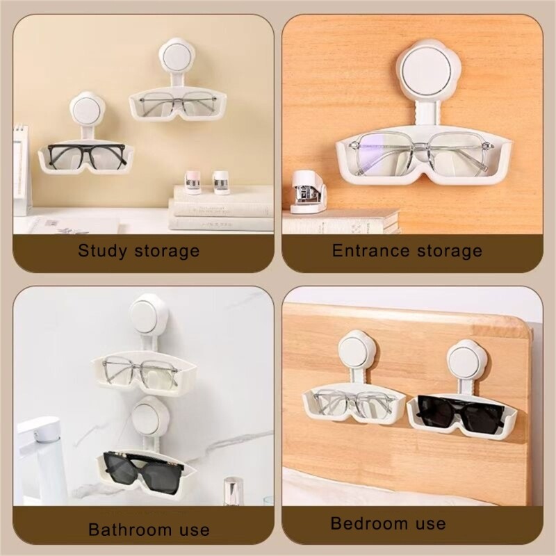 Elegant Suction Cup Eyeglass Stand for Easy Access and Storage Solution