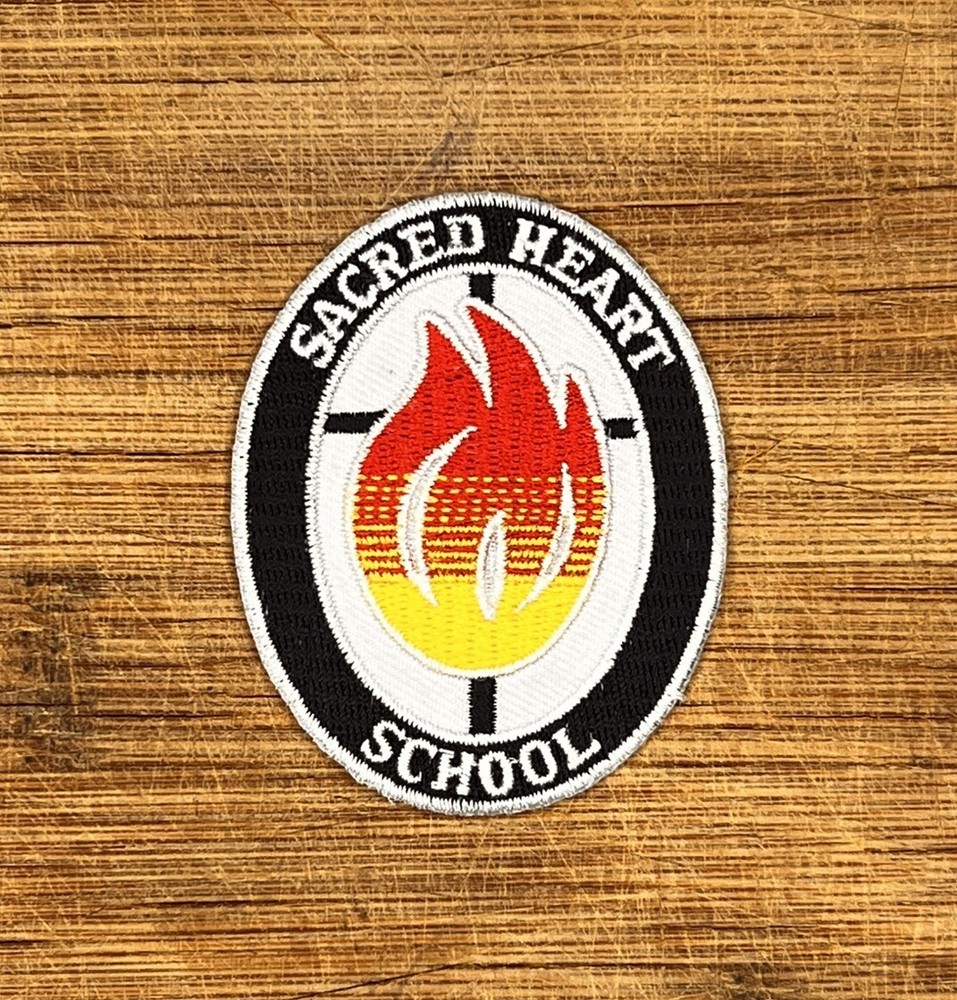 Sacred Heart School Embroidered Patch 2.5in