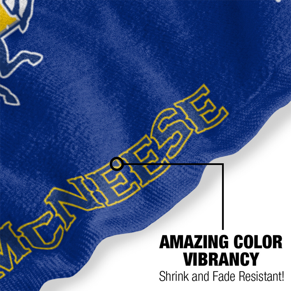 Mcneese State University Beach Towel/Bath Towel, 30"x60" Logo Pattern
