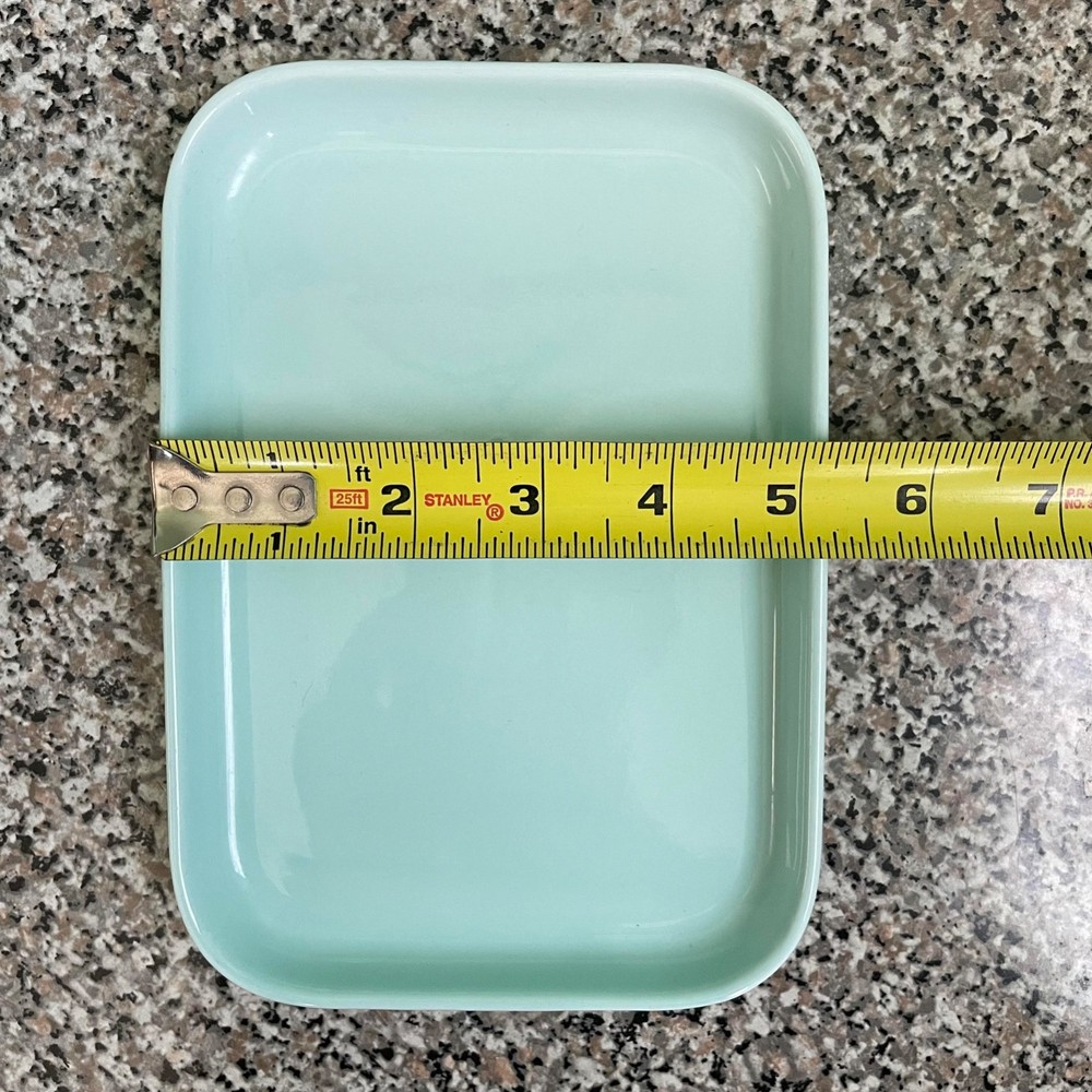 SEED By Ciroa Stoneware Teal Oversized 2 Stick Butter Dish