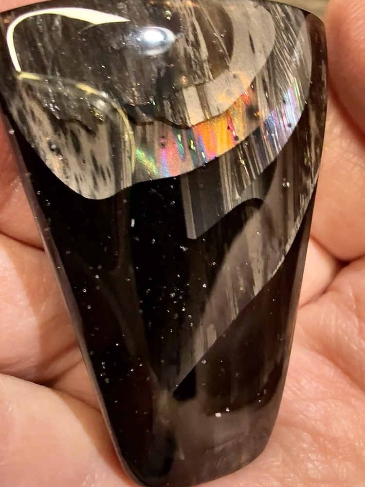 AAA+ 123 Carat Premium Fire Obsidian Freeform