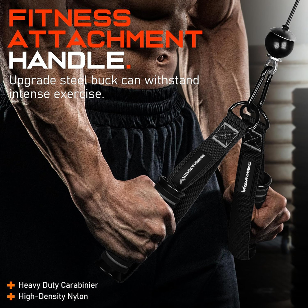 Gym Exercise Handles, Replacement Handle Attachments for Cable Machine Pulleys