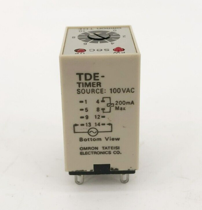 New Omron Type TDE Timer 100VAC 10s.