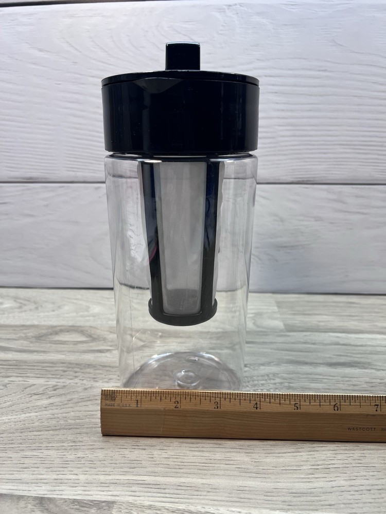Cold Brew Coffee Ice Tea Maker 1.3qt Plastic Pitcher Mesh Filter Infuser