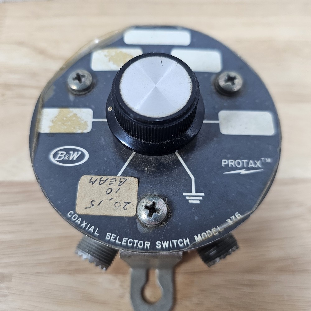 B&W “Protax” Coaxial Selector Switch Model 376 Untested