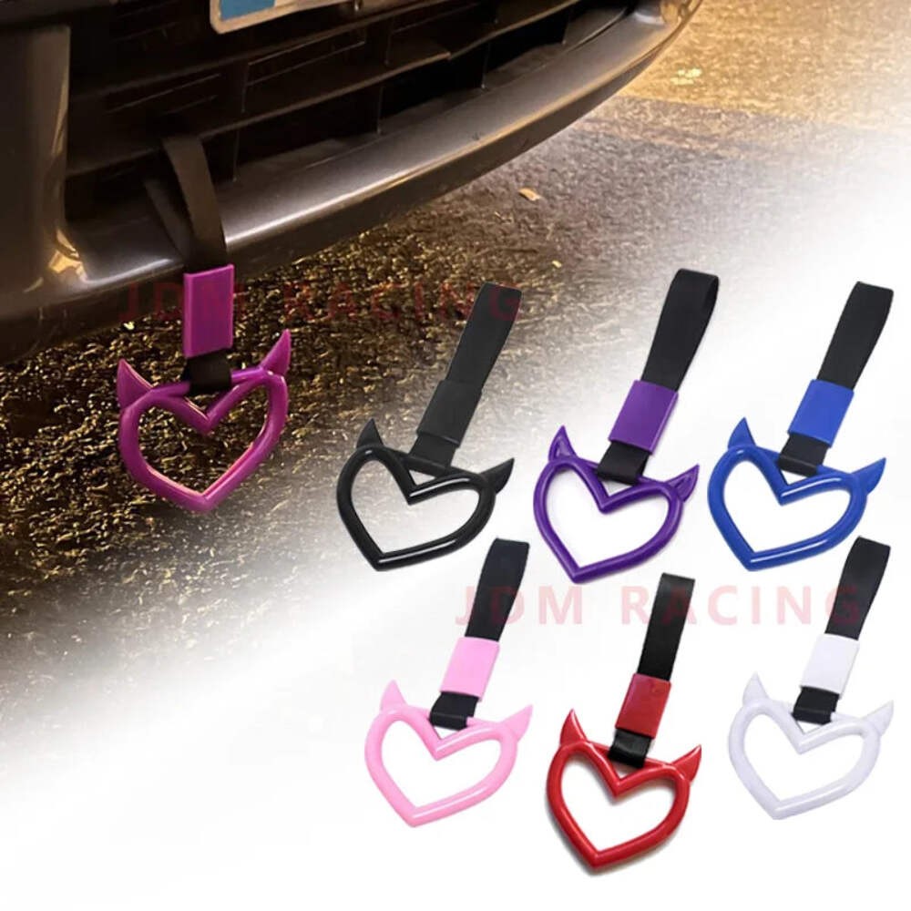 JDM Train Bus Handle Hand Strap Ring Heart Styling Drift Charm Strap Drift Auto