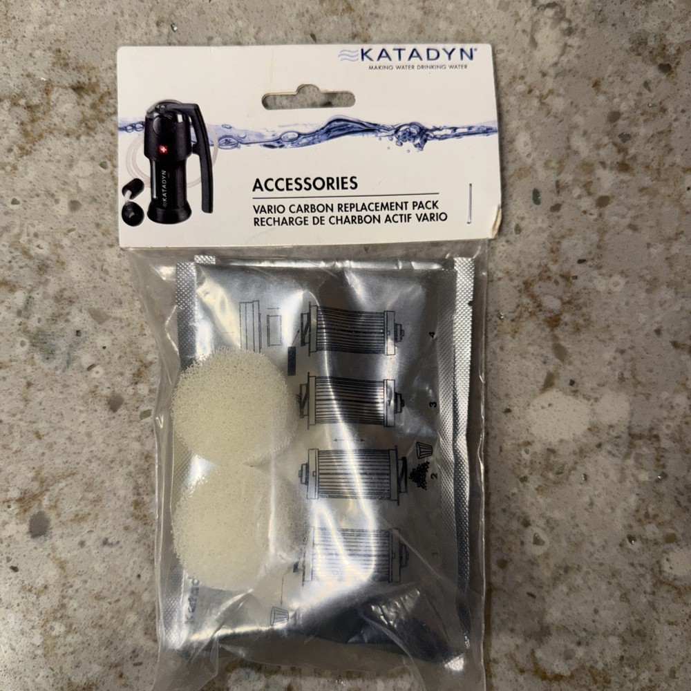 Katadyn Vario Carbon Replacement Pack - 2 Pack New~Sealed