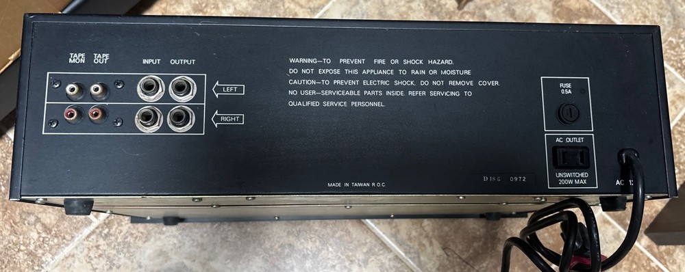 Ross Systems Stereo Frequency Equalizer R-12SP