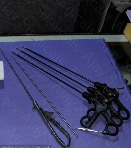 Laparoscopic Virtual Device Endoscopy Trainer Training Box 5mm Instrument Set