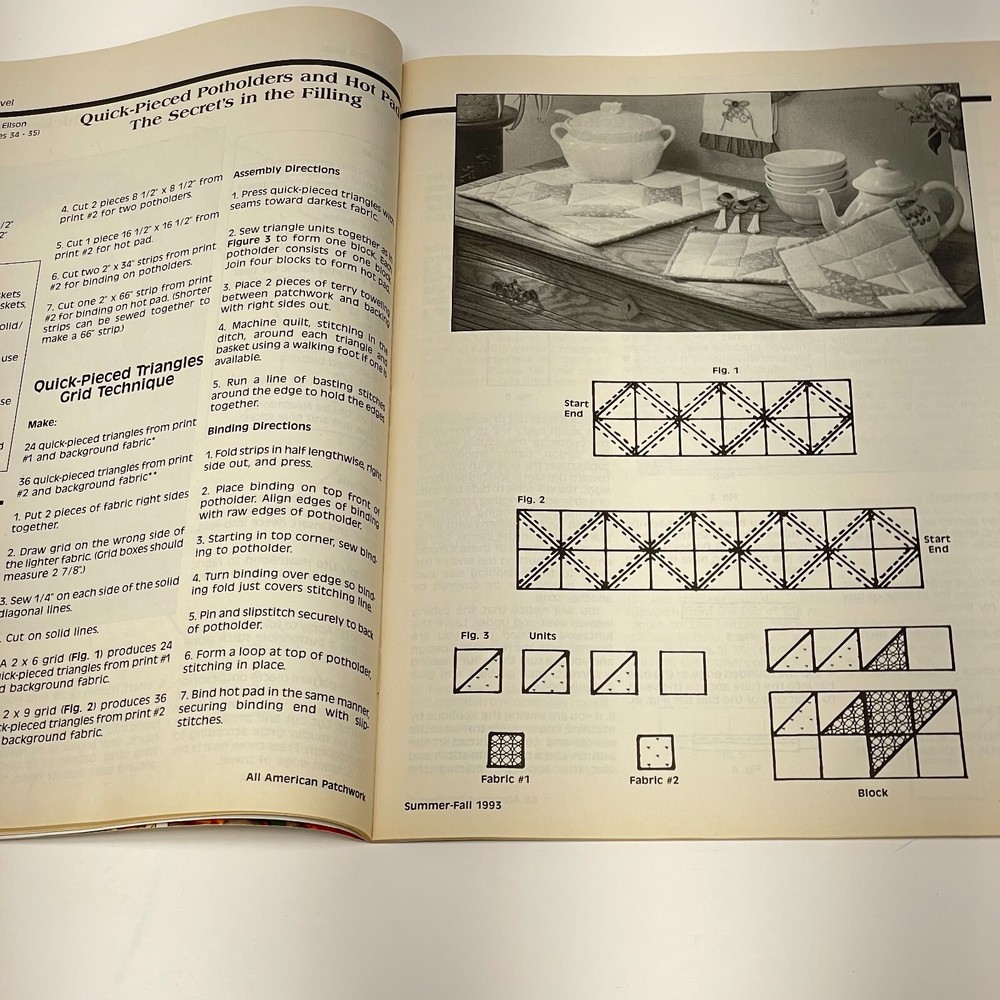 All American PATCHWORK Magazine Summer Fall 1993 back issue