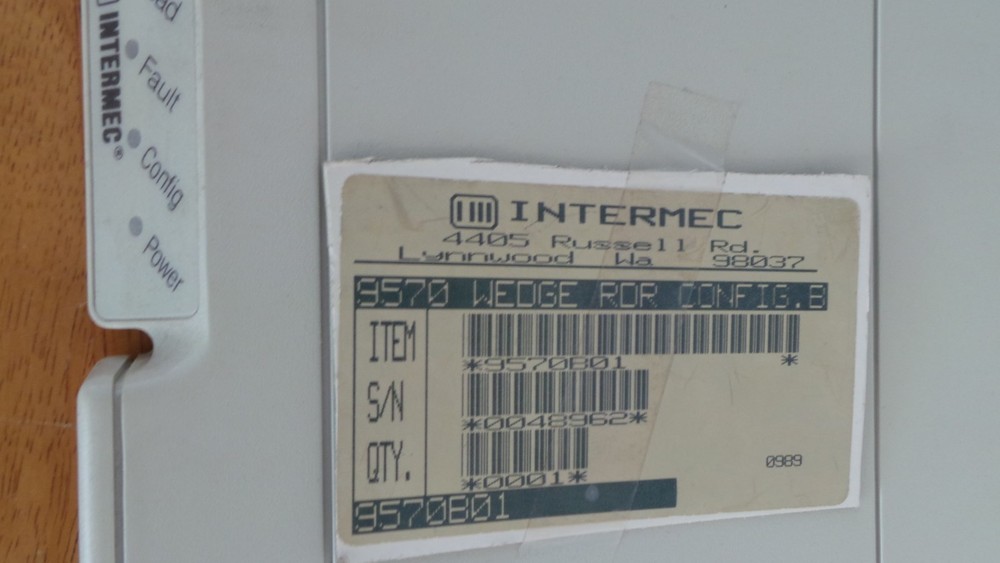 Intermec 9570 Wedge Reader without AC Adapter