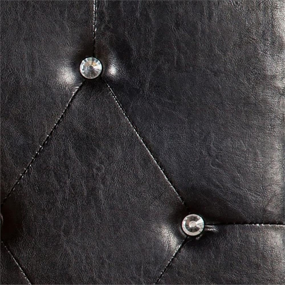 Quinn Black Leatherette Padded Headboard with Conversion Mounting System