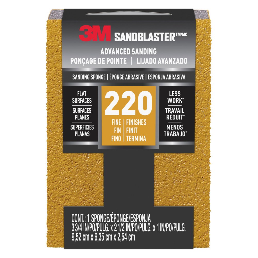 3M Sandblaster Advanced Sanding Sponge: 220-grit / fine
