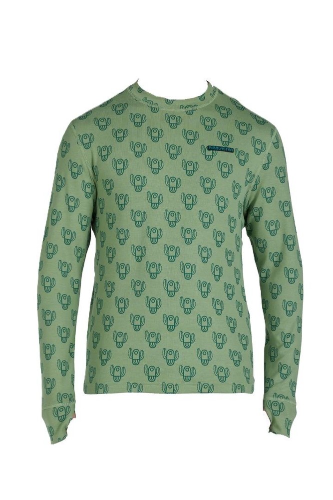 Airblaster Base Layer Top Men's Shirt, Bode Cactus, Large