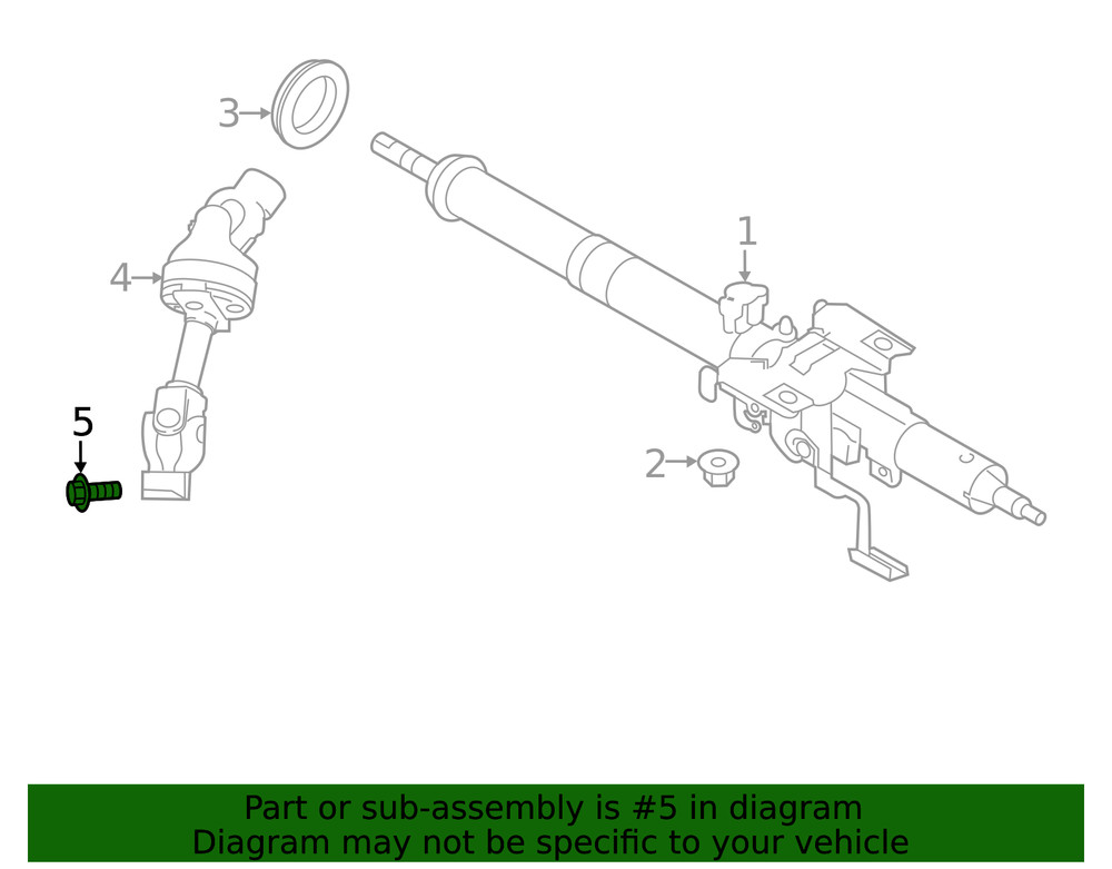 Genuine Subaru U-Joint Coupling Mount Bolt 901270005