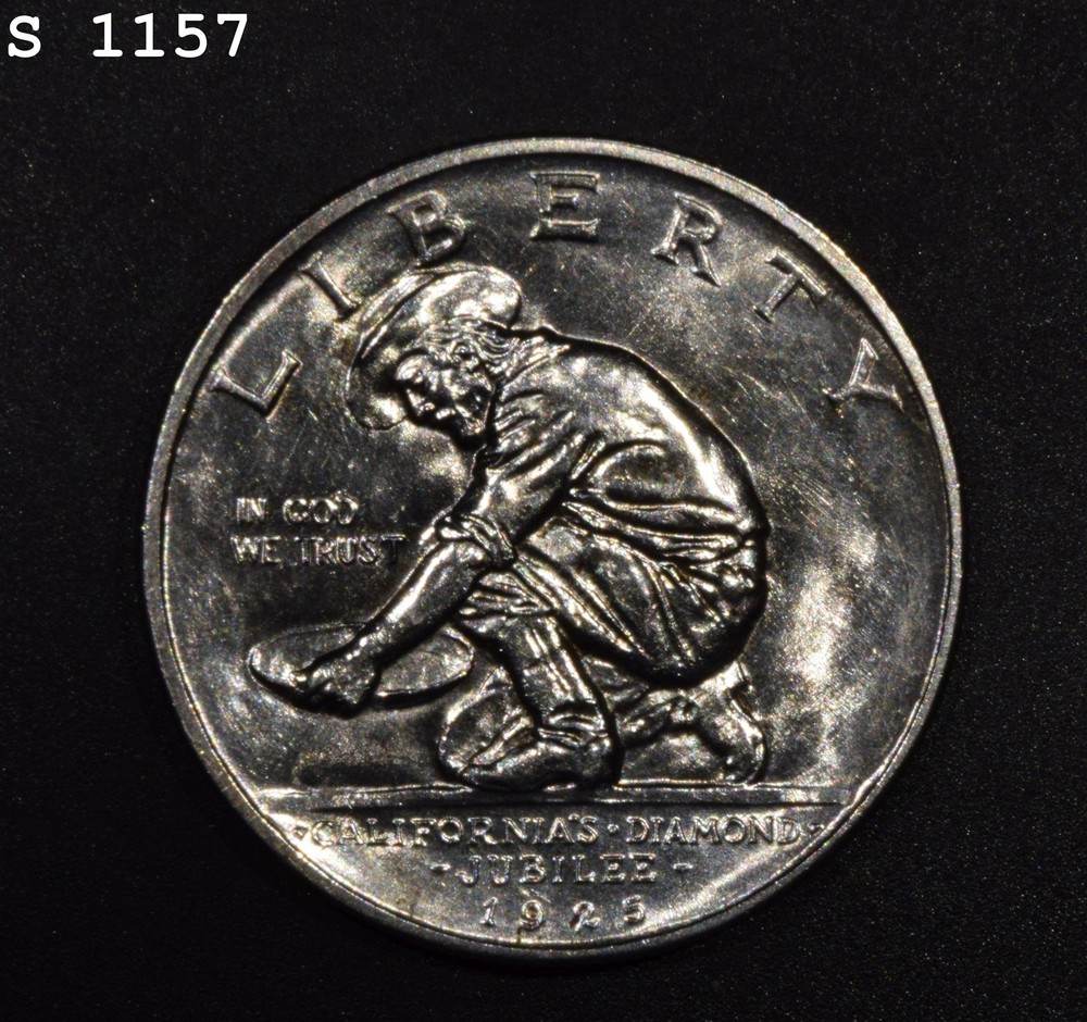 1925-S California Commemorative Silver Half Dollar "CH BU"