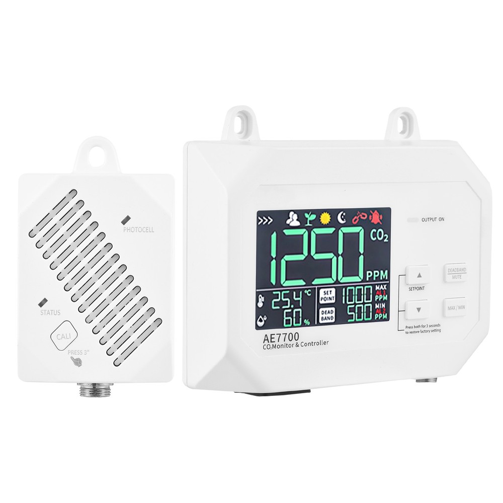 CO2 Monitor & Controller CO2 Concentration Tester Controller 0~9999ppm RDPM