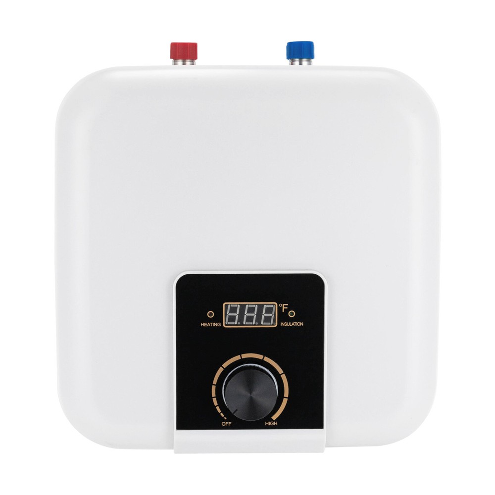 8L/2.11 Gallon Water Heater Wall Mounted Square Electric Water Heater 1500W