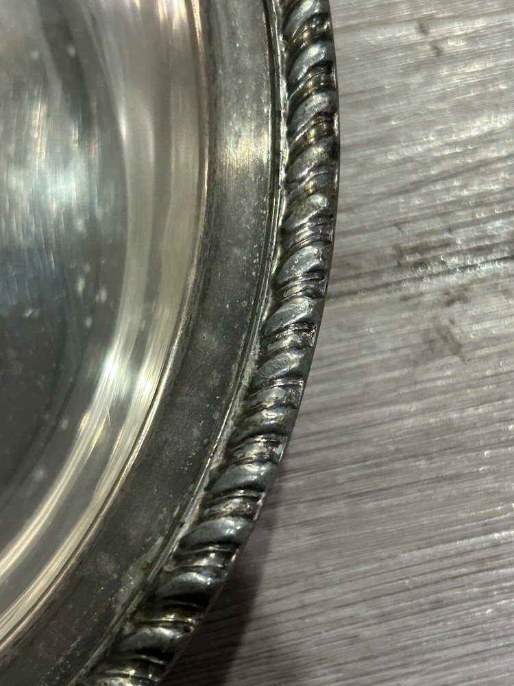 Vintage Gregorian Silver Tone Oval Bowl