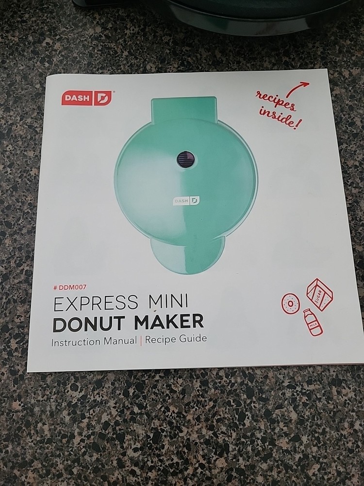 Bundle! DASH Express Mini Donut Maker AND Mini Waffle Maker Nonstick Press Type