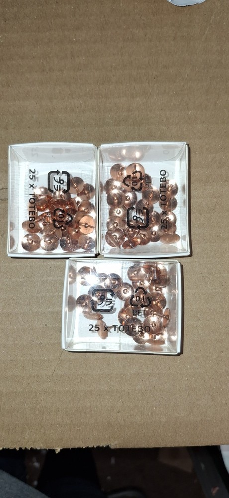 75 Rose Gold Thumb Tacks