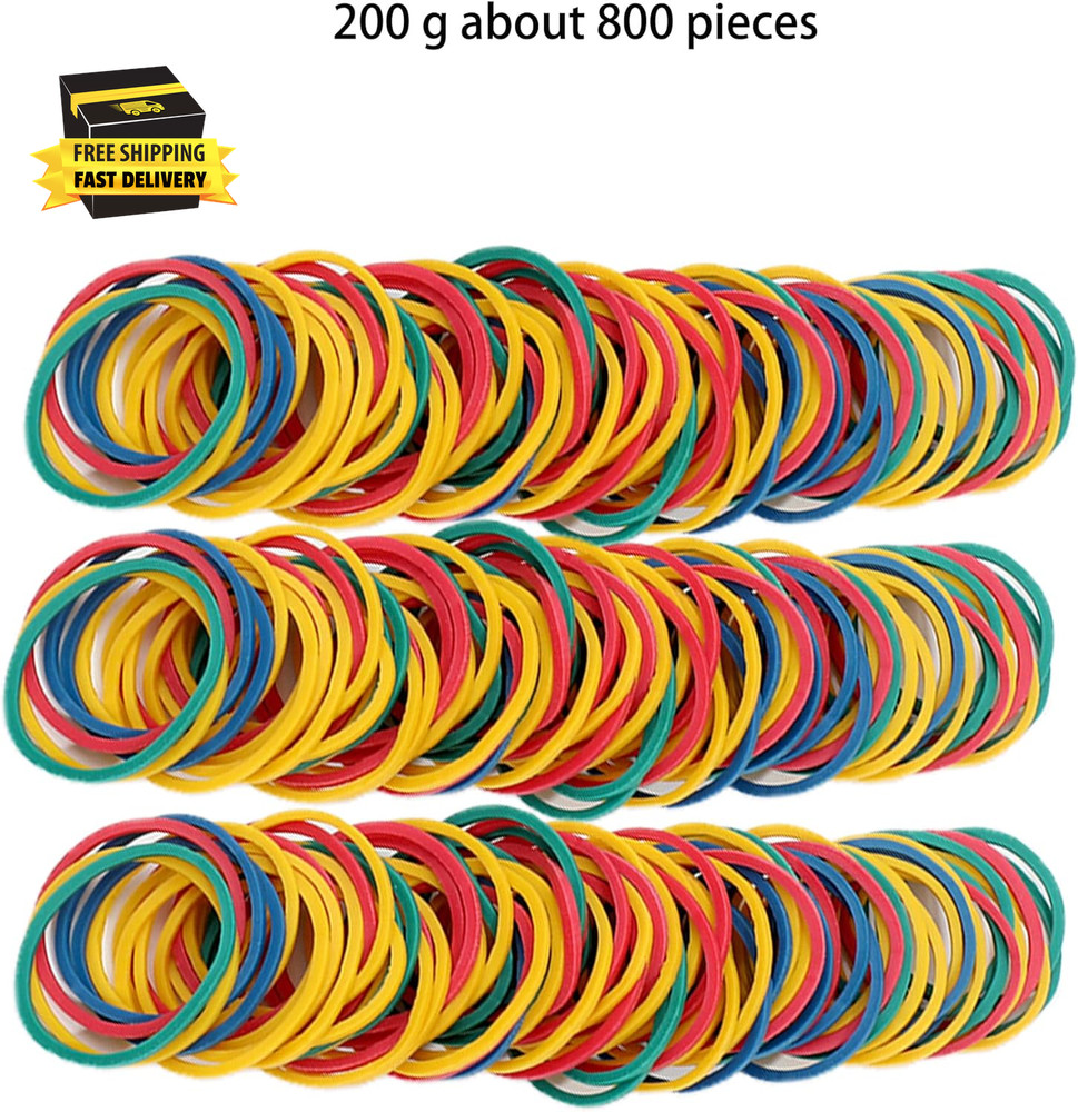 Rubber Bands for Tie Dye Projects Craft Project Design Assorted 200G ⭐️⭐️⭐️⭐️⭐️