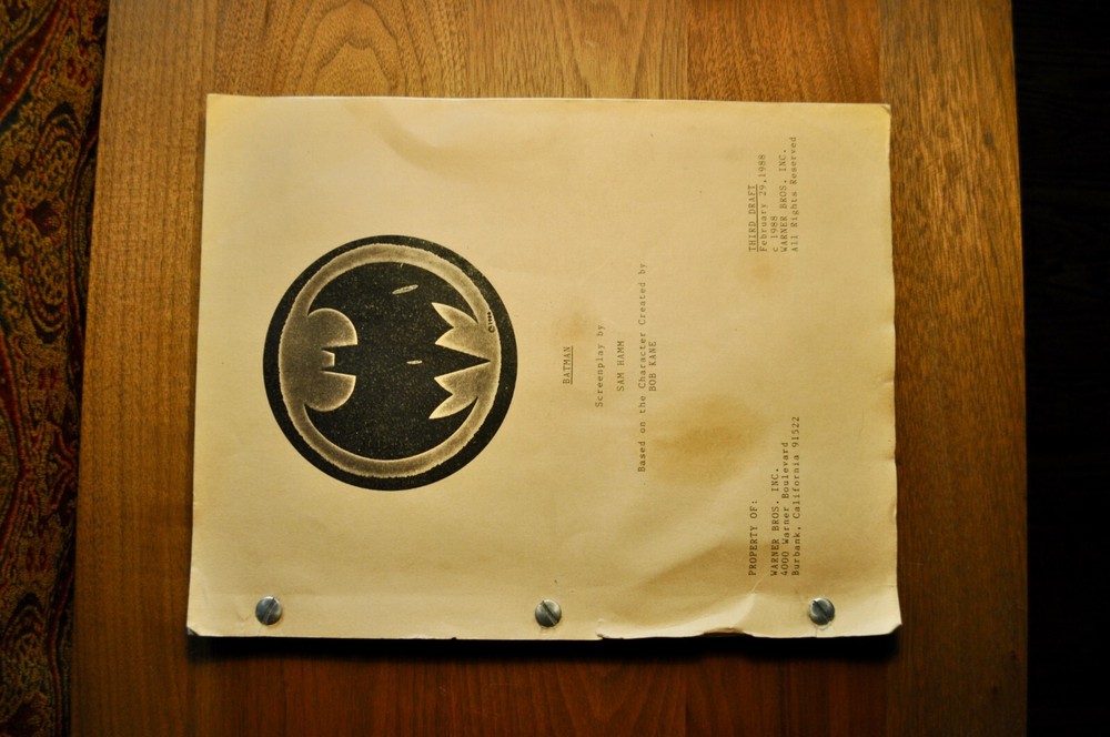 BATMAN Sam Hamm Warner Bros. Screenplay 3rd DRAFT February 29th 1988